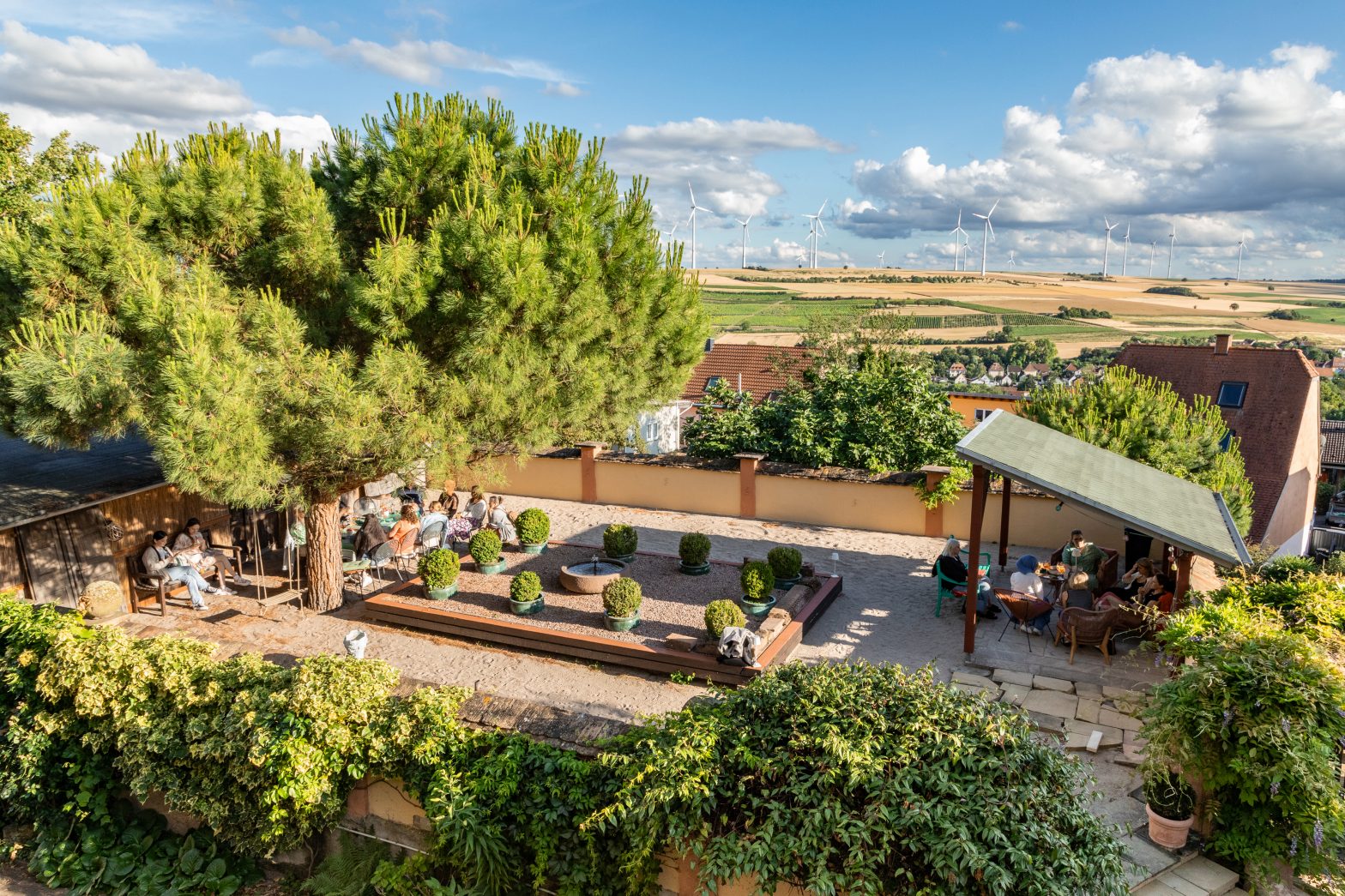 Ausblick Terrasse Hotel Kollektur